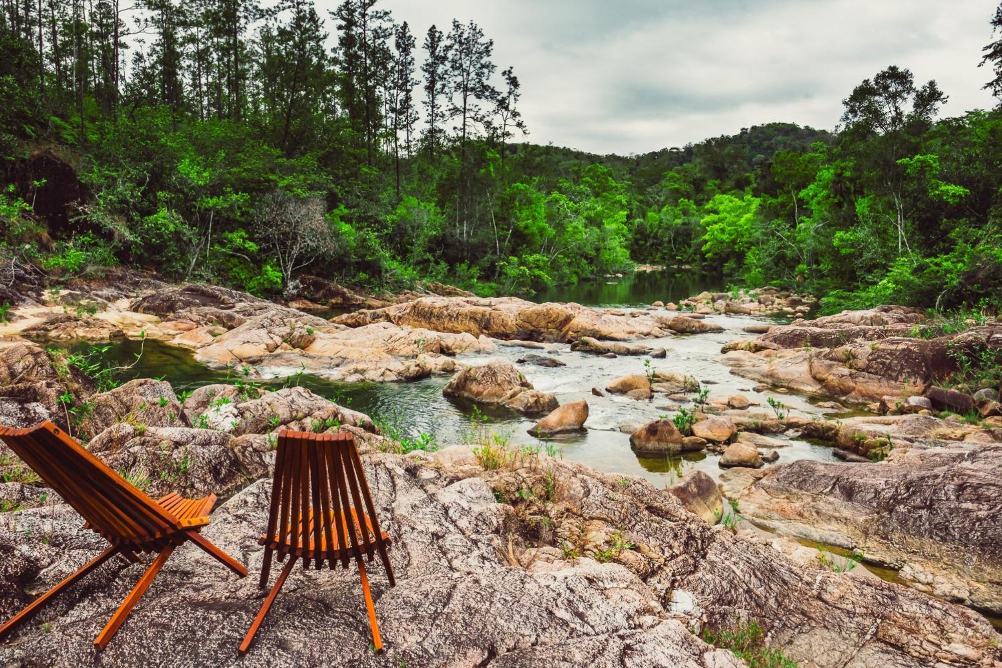 Gaia Riverlodge Unitedville Bagian luar foto
